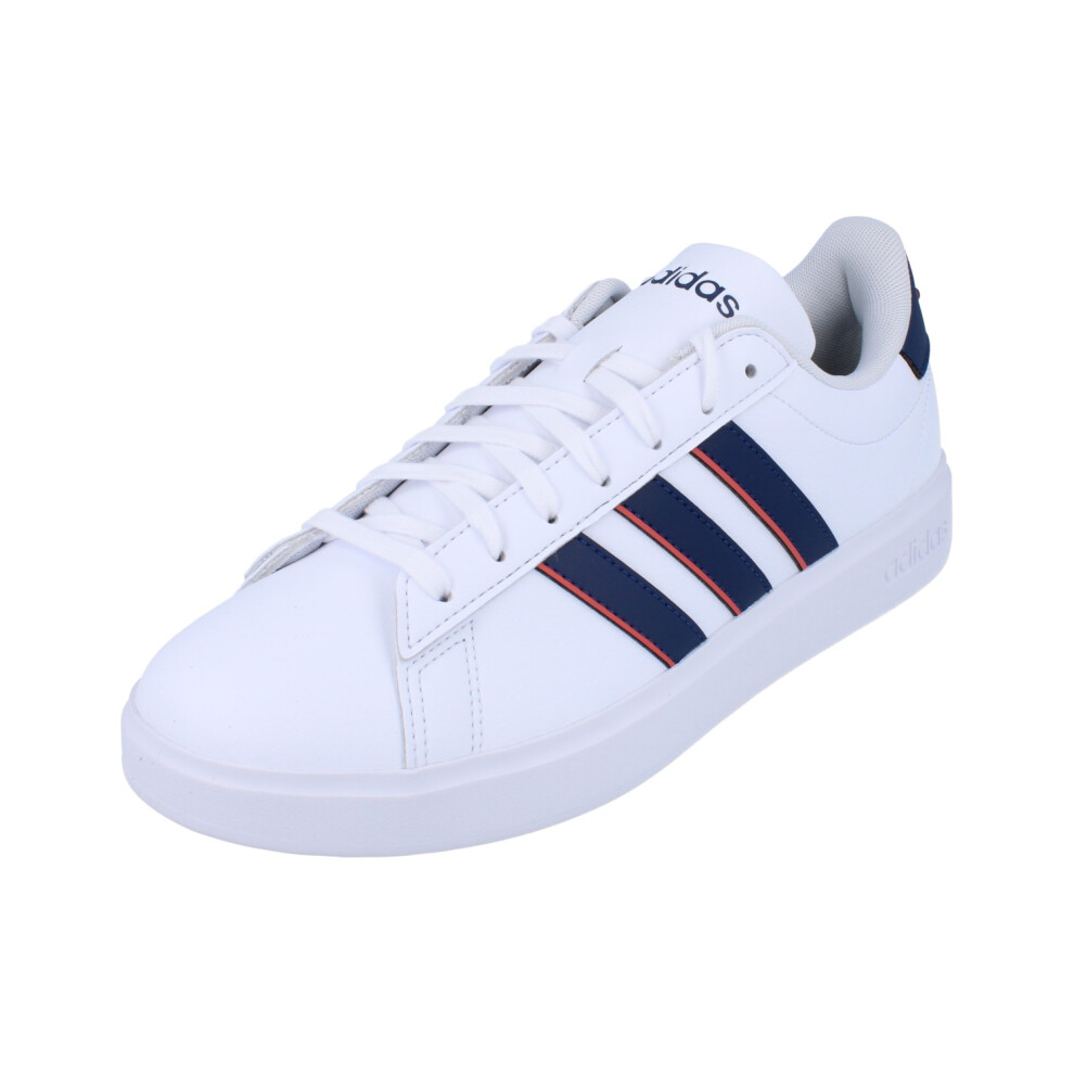 New Adidas Men's (9) Grand Court 2.0 Trainers Sneakers White