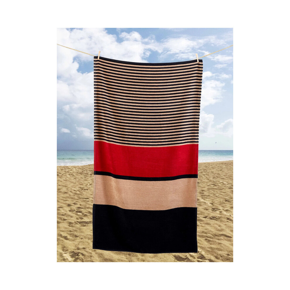(HUGO) Jumbo Beach Towel Pool Towel Chlorine Resistant
