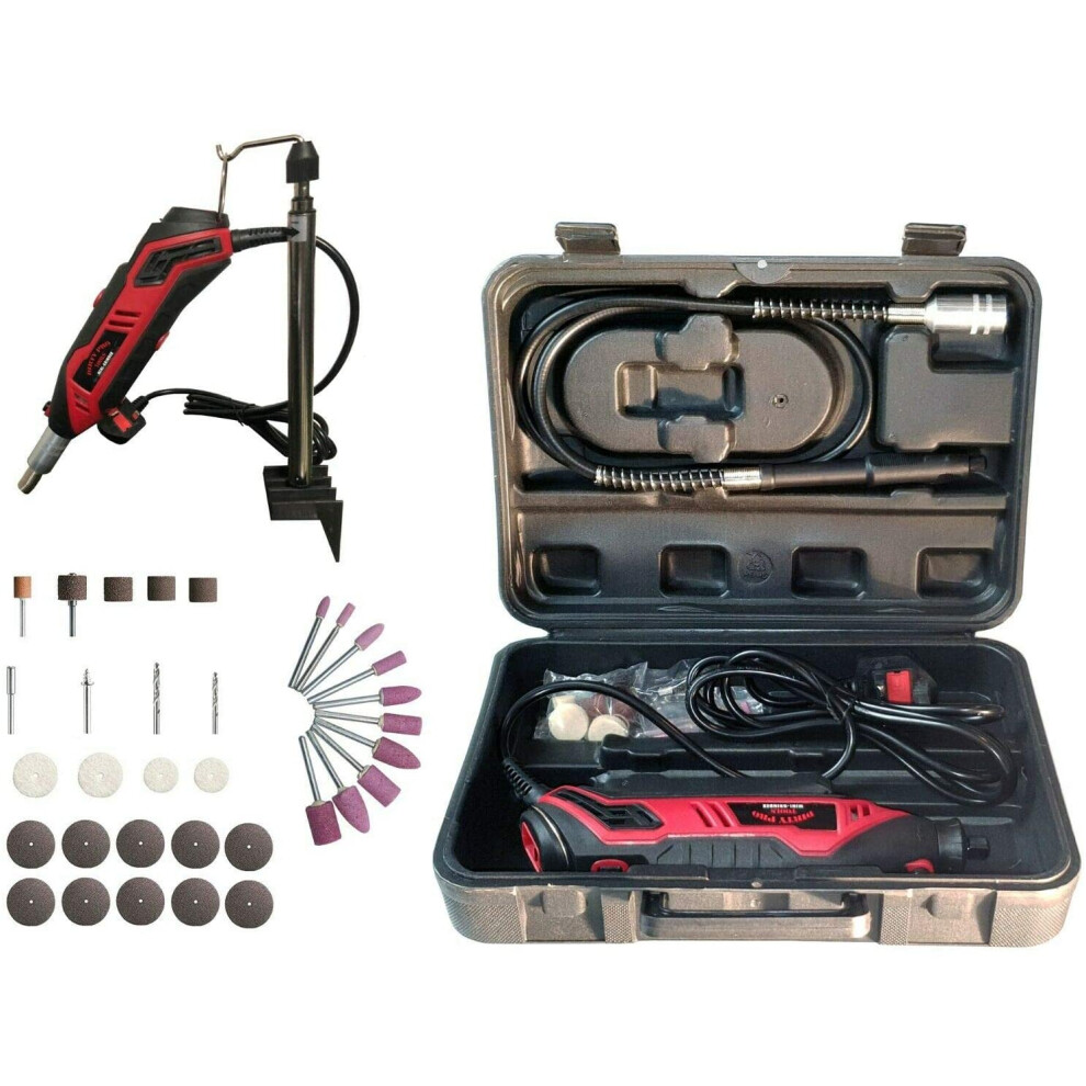 Versatile Rotary Multi Tool Kit, 10,000-35,000 RPM, for Cutting, Carving, Sanding, Drilling, Polishing, Sharpening, & Grinding, 40-Piece Accessories