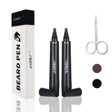 2PCS Baardpotlood Vuller voor Mannen - Zweetbestendig, Waterdicht, Langdurig & Natuurlijke Afwerking