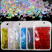 LoveOurHome 60g Holografische Herz Chunky Glitter Flakes Bastelbedarf