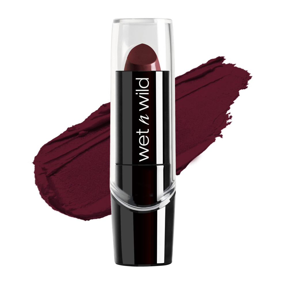 wet n wild Silk Finish Lipstick  Hydrating Rich Buildable Lip Color  Formulated with Vitamins A E   Macadamia for Ultimate Hydr