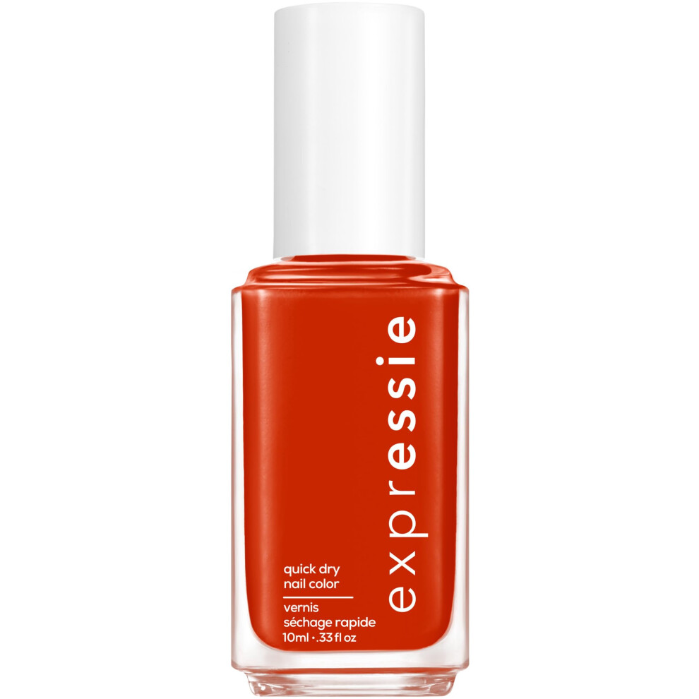 essie Expressie Nail Polish  QuickDry Bright Red Nail Polish  Vegan  Bold And Be Bold  033 fl oz