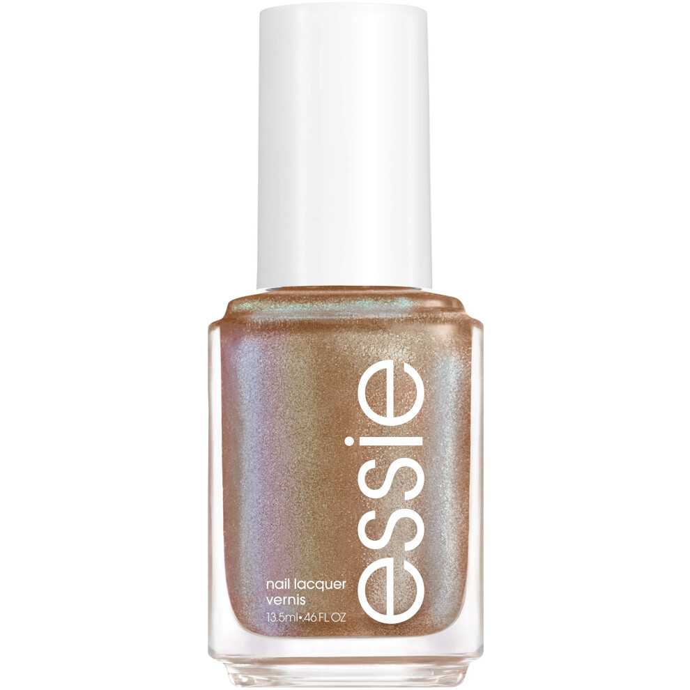 essie Nail Polish  Limited Edition Let It Ripple Collection  Muted Gold Nail Color With Shimmer Effect  earn your tidal  046 Fl