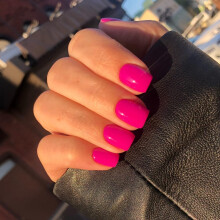 Felroze Press On Nails Kort Vierkant KXAMELIE Natuurlijke Korte Gelnagels Lijm op Acrylnagels Press ons Uitgelichte Beschermende Jas Dikke Herbruikba