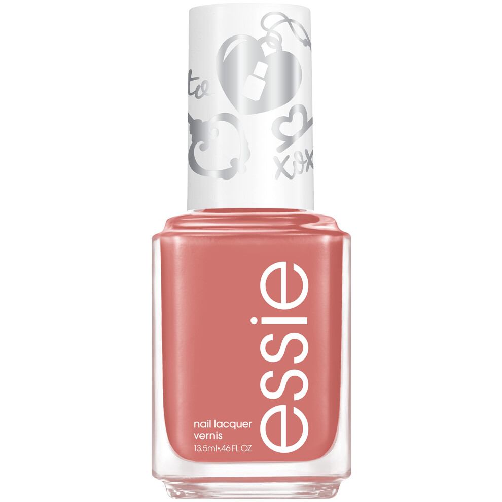 essie Vegan Nail Polish  Limited Edition Valentines Day 2022 Collection  Neutral Red  Respond with a Kiss 046 Ounce