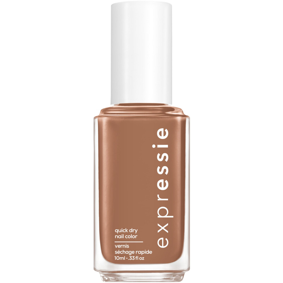 essie Expressie Nail Polish  QuickDry Brown Nail Polish  Power Moves  Vegan  Never Skip A Beat  033 fl oz