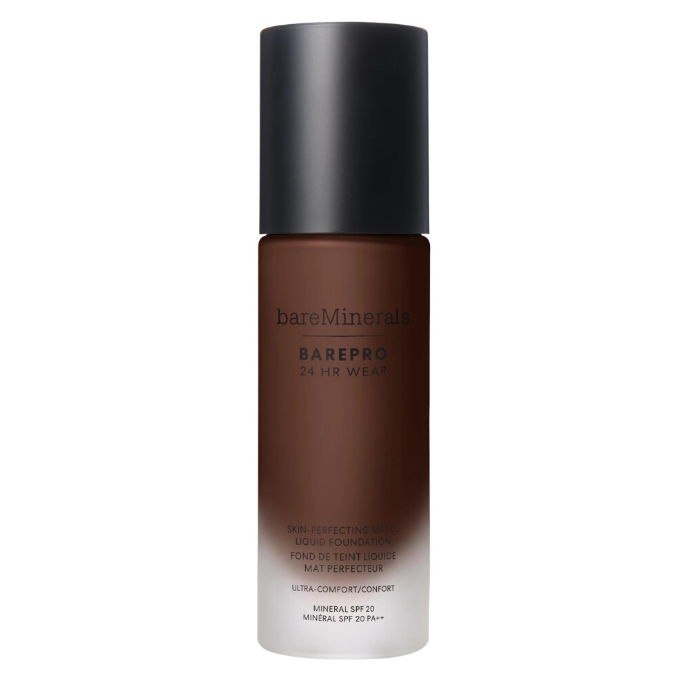 bareMinerals Barepro 24HR Wear Matte Liquid Foundation Mineral SPF 20  Full Coverage Matte Finish  Breathable Makeup for Face  V