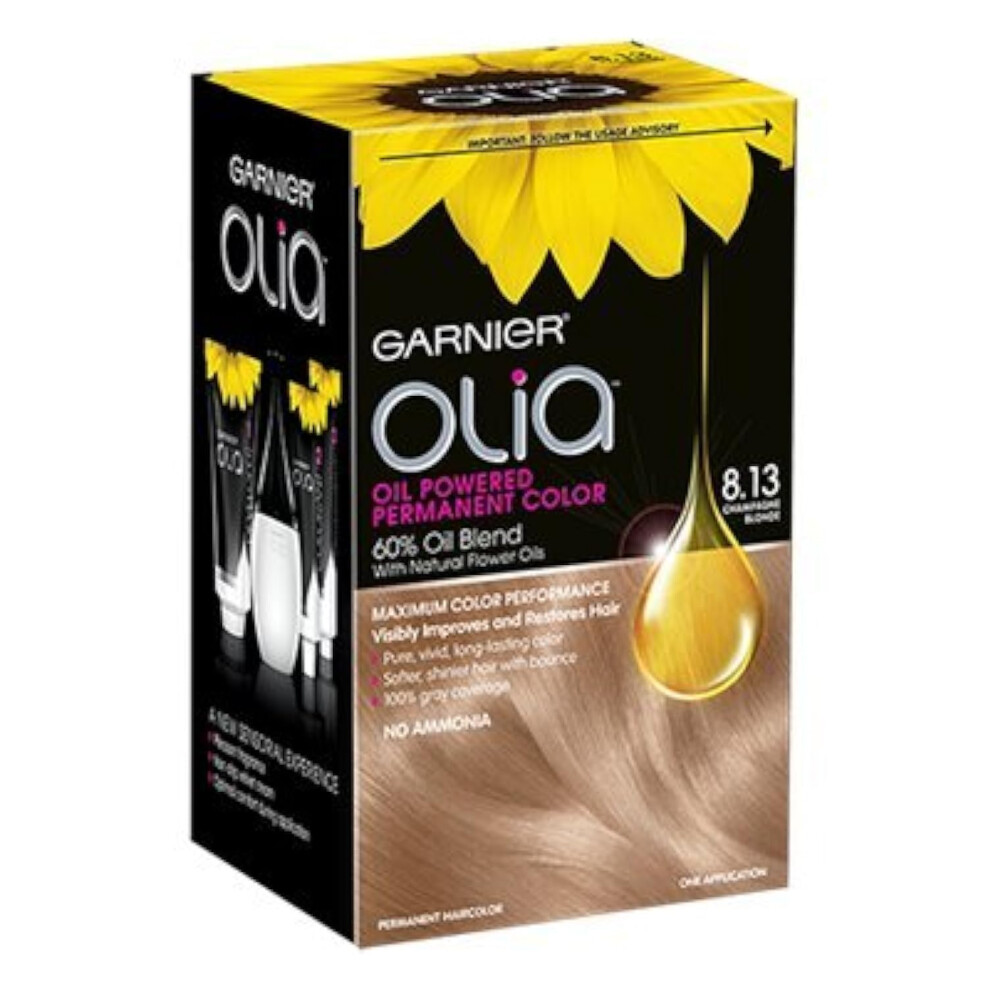 Garnier Olia Oil Powered Permanent Haircolor  813 Champagne Blonde