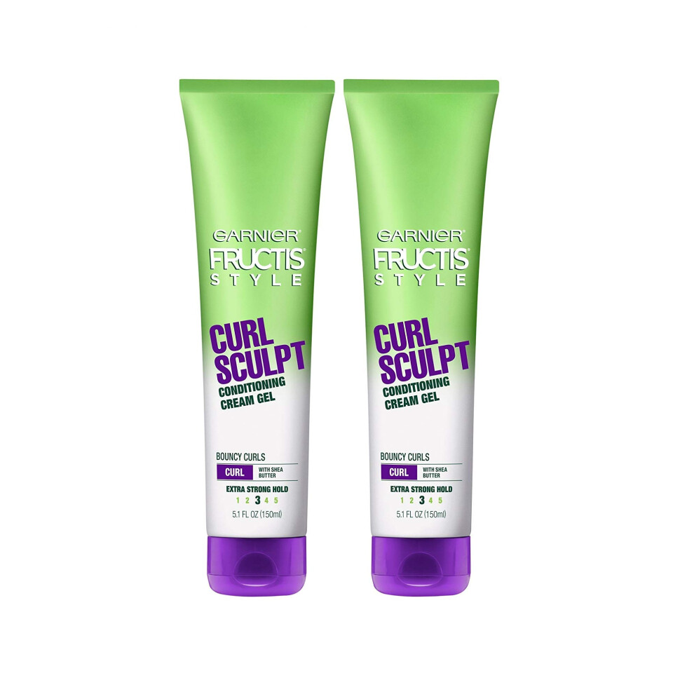 Garnier Hair Care Fructis Style Sculpt Conditioning Cream Gel  Curl  51 oz Pack of 3