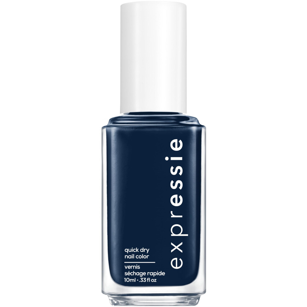 essie expressie quick dry nail polish  vegan  power moves  blue  feel the hype  033 fl oz