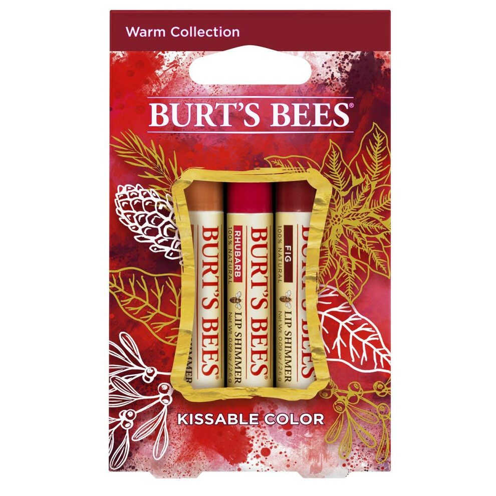 Burts Bees Kissable Color Warm Holiday Gift Set