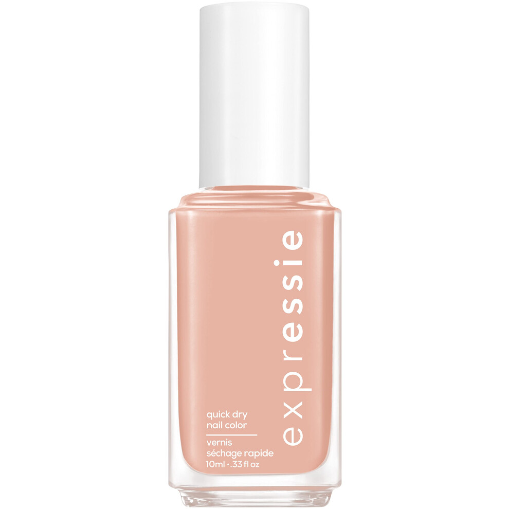 essie Expressie Nail Polish  QuickDry Light Beige Nail Polish  Power Moves  Vegan  Buns Up  033 fl oz