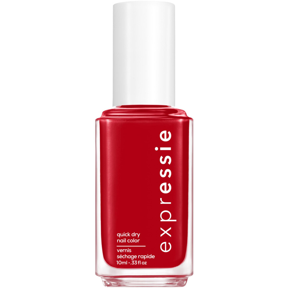 Essie expressie  QuickDry Nail Polish  8Free Vegan  Blue Toned Red  Seize The Minute  033 fl oz