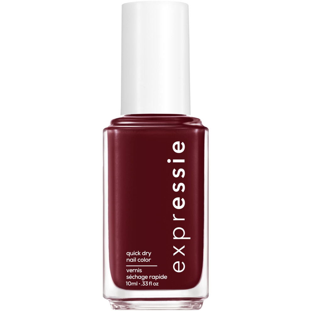 Essie expressie  QuickDry Nail Polish  8Free Vegan  Deep Burgundy  Not So Lowkey  033 fl oz