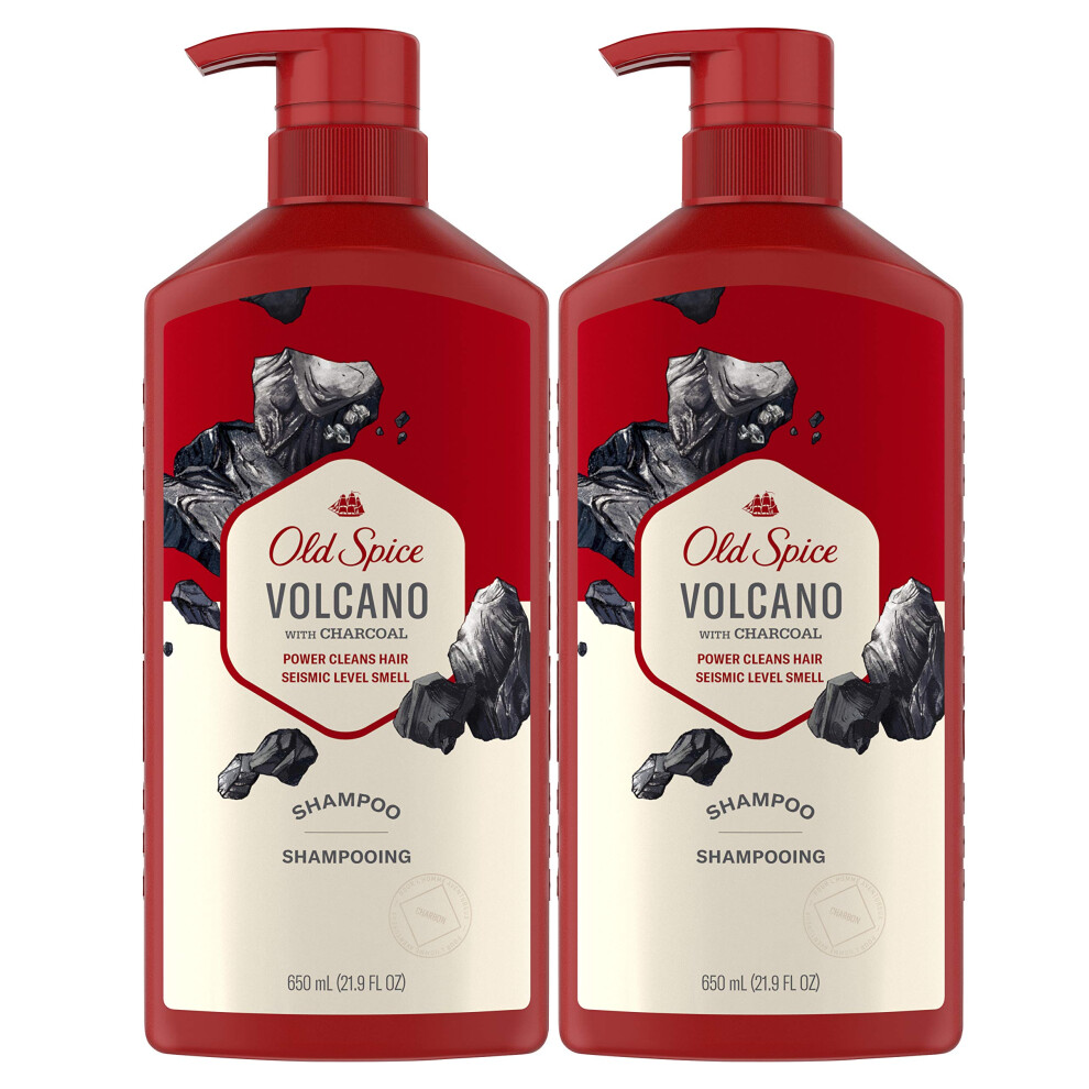 Old Spice Charcoal Shampoo for Men  219 Oz Each  Twin Pack