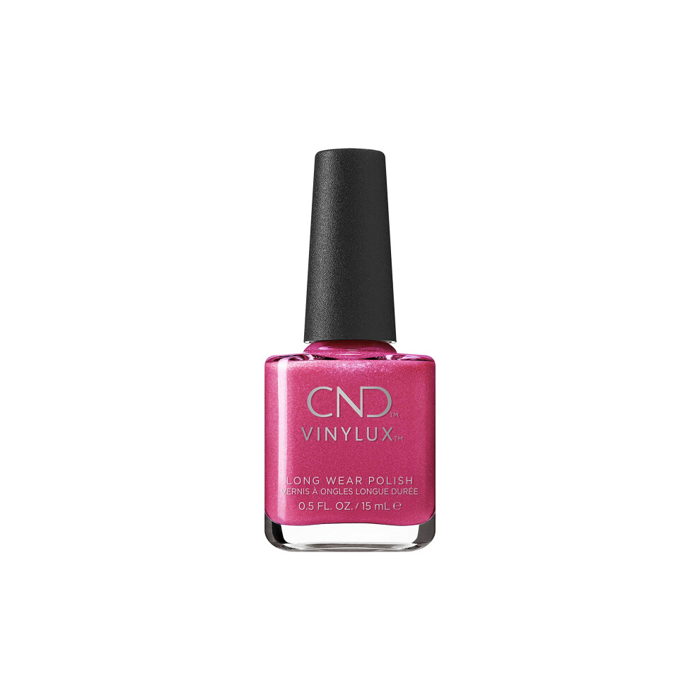 CND Vinylux Longwear Pink Nail Polish  Gellike Shine  Chip Resistant Color  Happy Go Lucky  05 fl oz