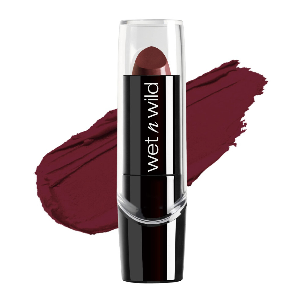 wet n wild Silk Finish Lipstick  Hydrating Rich Buildable Lip Color  Formulated with Vitamins A E   Macadamia for Ultimate Hydr