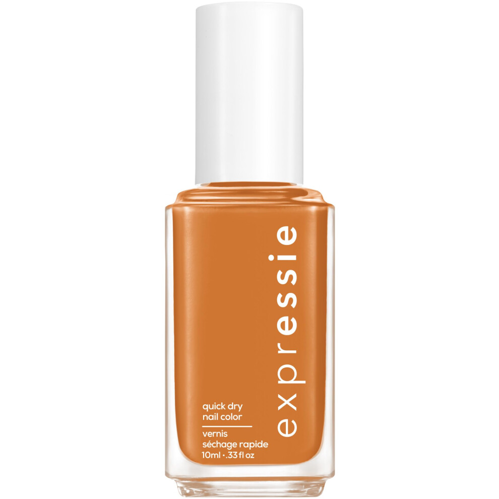 essie Expressie Nail Polish  QuickDry Brown Orange Nail Polish  Vegan  Saffron The Move  033 fl oz