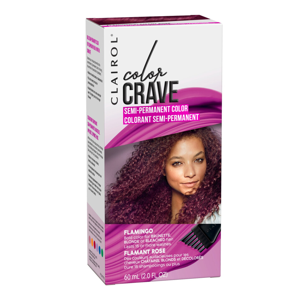 Clairol Color Crave Semipermanent Hair Dye  Flamingo Hair Color  1 Count