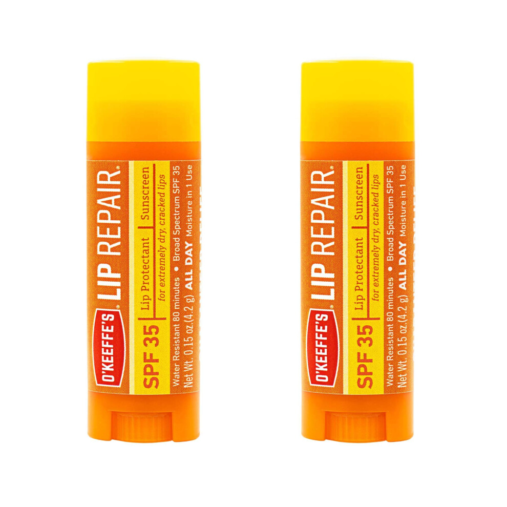 OKeeffes Lip Repair SPF 35 Lip Balm  Pack of 2