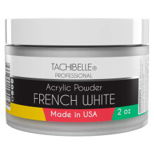 Tachibelle Professionelles Acryl-Nagelsystem Acrylpulver, 2 oz. Hergestellt in den USA. Für den professionellen Salon. (Französisch Weiß 2oz)