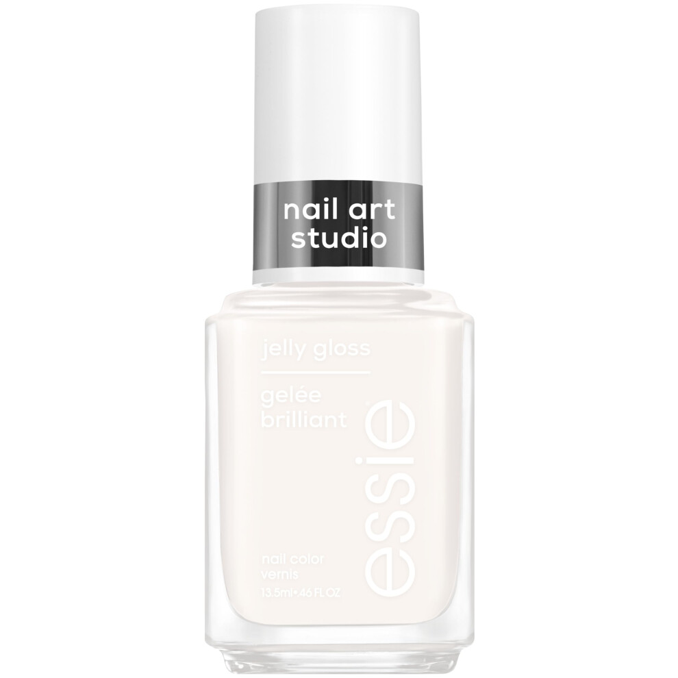 essie Nail Art Studio Jelly Gloss Nail Polish  Vegan  Sheer White Nail Polish  Arctic Jelly  046 Fl Oz