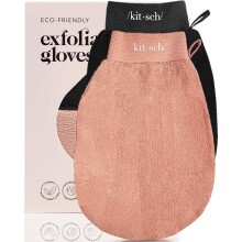 Kitsch Guante exfoliante profundo 2 piezas exfoliante corporal ecolgico removedor de piel muerta exfoliante corporal manopla para renovacin d