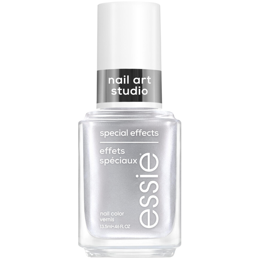 essie Nail Art Studio Special Effects Nail Polish  Chrome  Vegan  Silver Nail Polish  Cosmic Chrome  046 Fl Oz