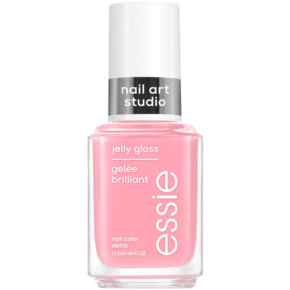 essie Nail Art Studio Jelly Gloss Nail Polish  Vegan  Sheer Pink Nail Polish  Blush Jelly  046 Fl Oz