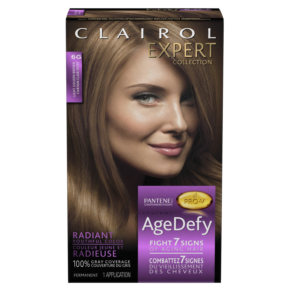 Clairol Age Defy Expert Collection 6G Light Golden Brown 1 Kit