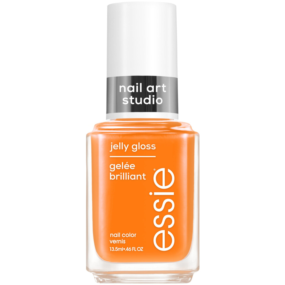 essie Nail Art Studio Jelly Gloss Nail Polish  Vegan  Sheer Orange Nail Polish  Apricot Jelly  046 Fl Oz