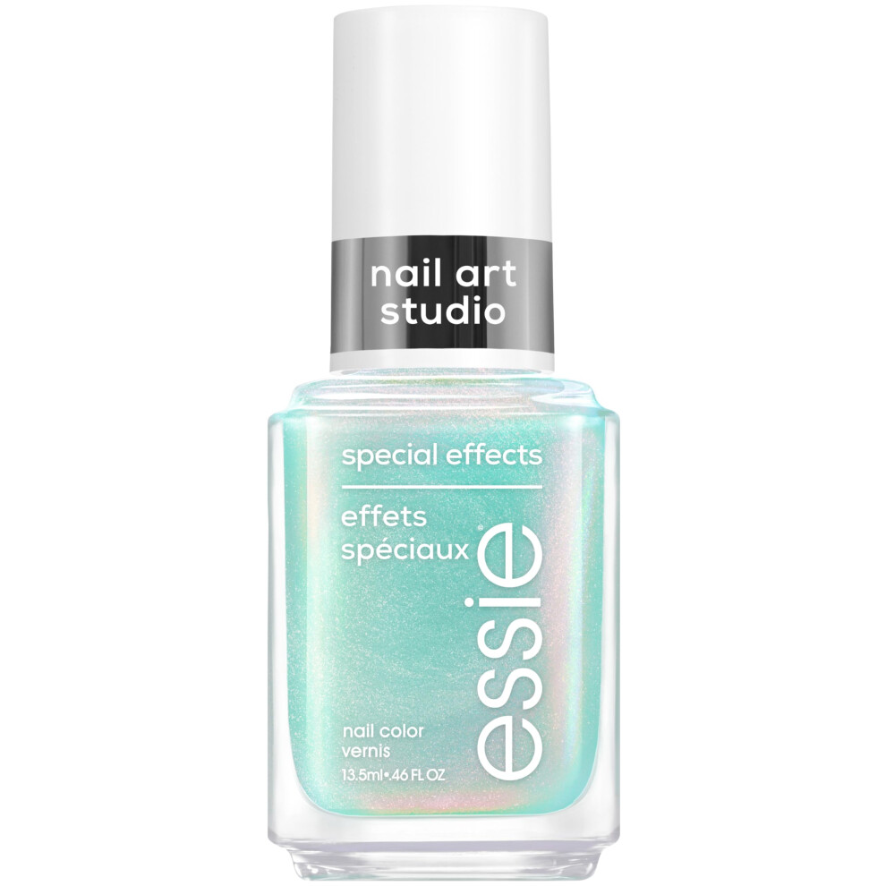 essie Nail Art Studio Special Effects Nail Polish  Chrome  Vegan  Aqua Nail Polish  Mystic Marine  046 Fl Oz