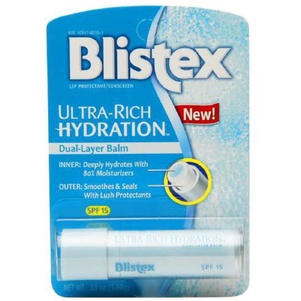 BLISTEX UltraRich Hydration Dual Layer Lip Balm SPF 15  013 Oz Pack of 3