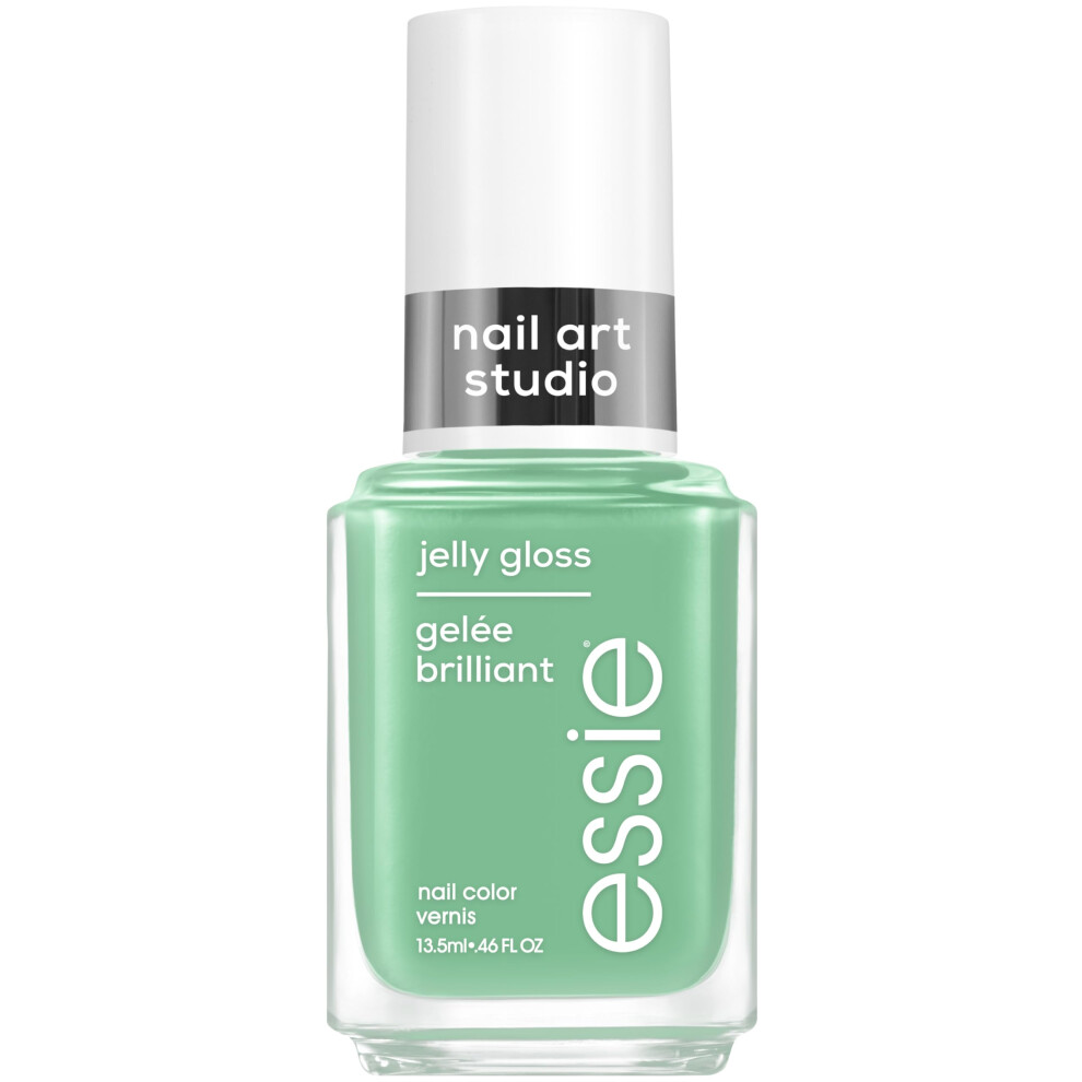 essie Nail Art Studio Jelly Gloss Nail Polish  Vegan  Sheer Green Nail Polish  Cactus Jelly  046 Fl Oz