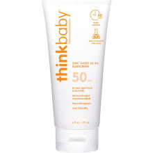 Thinkbaby Sunscreen - Safe - Baby - Spf 50 Plus - 6 Oz