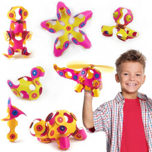 Clixo Crew 30 Piece Pack The Flexible Durable ImaginationBoosting Magnetic Building Toy Modern Modular Designs for Hours