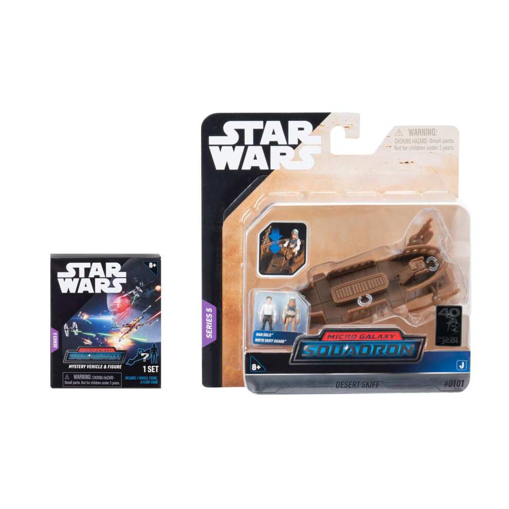 STAR WARS Micro Galaxy Squadron Desert Skiff Mystery Bundle  3Inch Light Armor Class and Scout Class Vehicles with Accessories