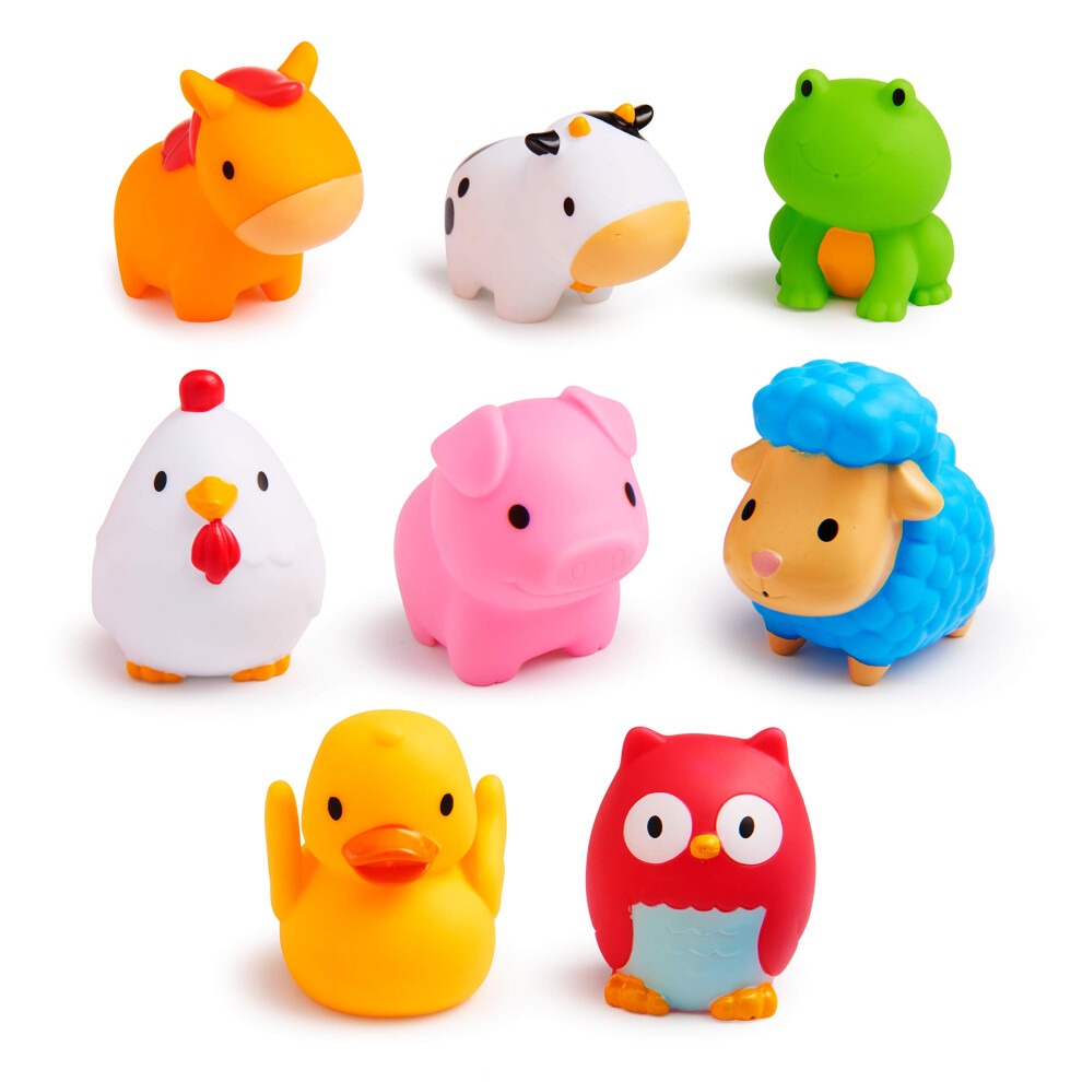 Munchkin Farm Animal Squirts Baby Bath Toy  8 Pack