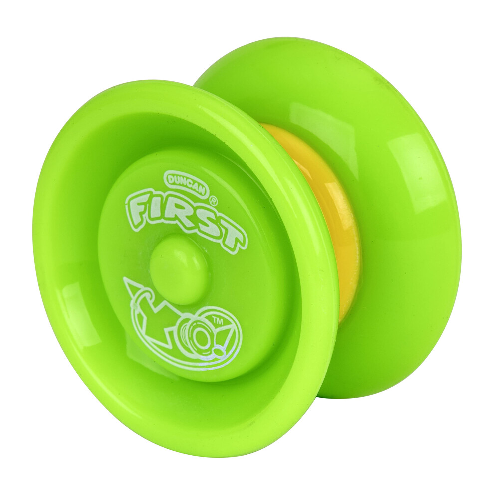 Duncan Toys First Yo  Best Beginner YoYo for Kids  Responsive Yo Yo  YoYo Toy  GreenYellow