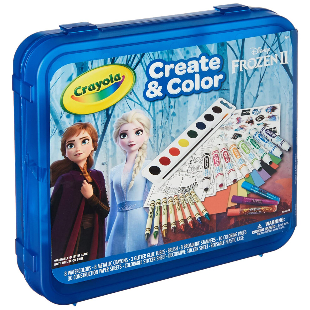 Crayola Frozen 2 Coloring Art Case  Arts  Crafts  Gift for Kids  Ages 5  6  7  8  Packaging May Vary