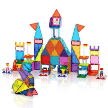 PicassoTiles 353 st Magnetiska tegelplattor och magnetiska kakelkombinationer Actionfigurer ingr Byggstenar STEM-leksaker Pedagogiska Montessori