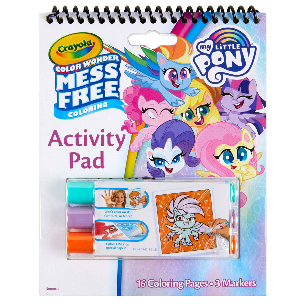 Crayola My Little Pony Color Wonder Activity Pad  16 Mess Free Coloring Pages  Toddler Travel Activity  My Little Pony Gift