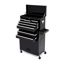 (Black) Large Tool Chest Top Cabinet Top Box And Rollcab Box