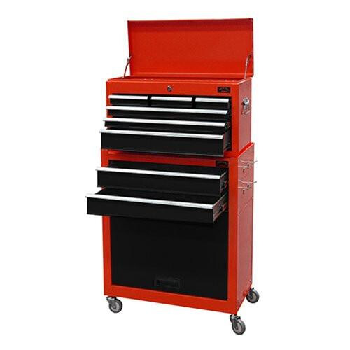 (Red/Black) Large Tool Chest Top Cabinet Top Box And Rollcab Box