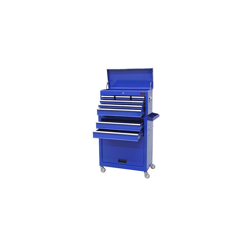 (Blue) Large Tool Chest Top Cabinet Top Box And Rollcab Box