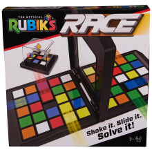 Rubiks Race Classic FastPaced Strategy Sequence Brain Teaser Travel Board Game TwoPlayer Speed Solving FaceOff Packaging M