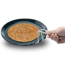 HawkinsFutura Heavy Gauge Hard Anodised Flat Tava Griddle 8Inch