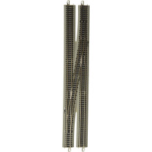 Bachmann Industries E-Z Track 6 Einzelkreuzungsweiche - Rechts (1/Karte) N Maßstab, Grau