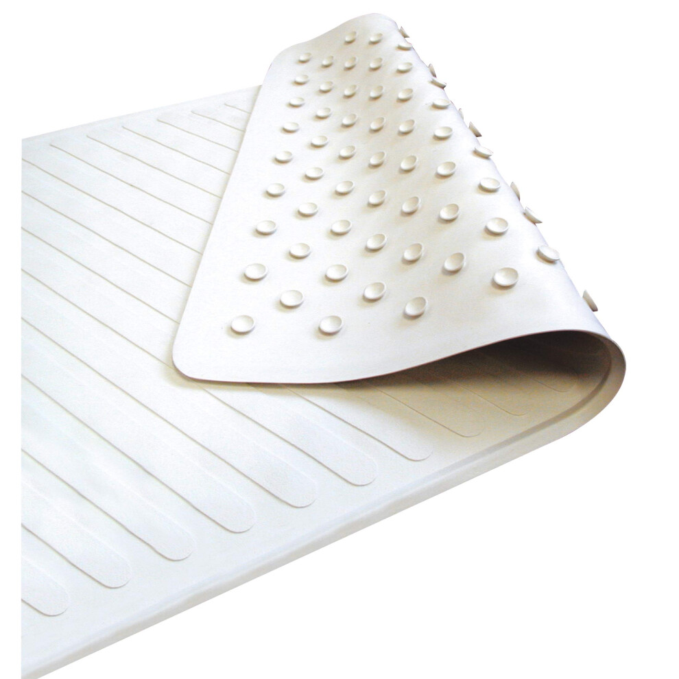 Carex Nonslip Tub Mat  Shower Mat and Bathtub Mat  White  28 x 16